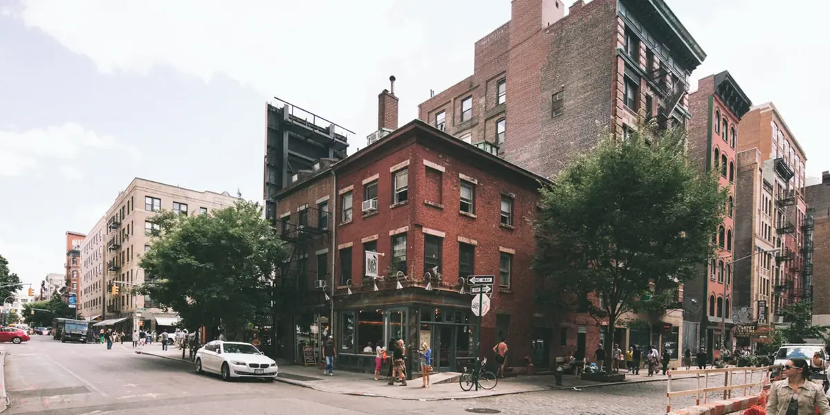 City street corner